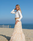 LIZZIE LINEN SKIRT | WISTERIA TUSCANY YELLOW