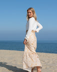 LIZZIE LINEN SKIRT | WISTERIA TUSCANY YELLOW