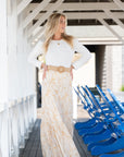 LIZZIE LINEN SKIRT | WISTERIA TUSCANY YELLOW