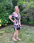 CECELIA DRESS | BLACK PAPER FLOWER