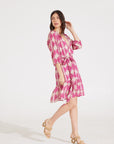 KENDALL DRESS | TRELLIS FUSCHIA