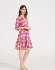 KENDALL DRESS | TRELLIS FUSCHIA