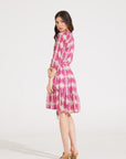 KENDALL DRESS | TRELLIS FUSCHIA