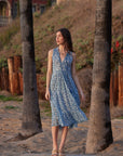 LA GUERITE DRESS | GRAPEVINE CARIBBEAN BLUE
