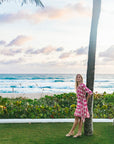 KENDALL DRESS | TRELLIS FUSCHIA