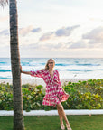 KENDALL DRESS | TRELLIS FUSCHIA