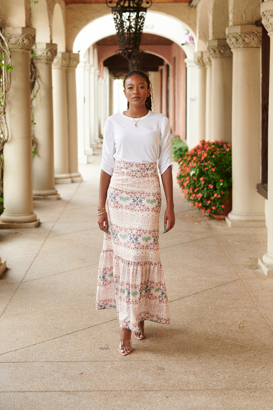 LIZZIE LINEN SKIRT | BREAKFAST IN THE PARK