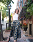 TUCKERNUCK POPLIN SKIRT | CINQUE TERRE NAVY