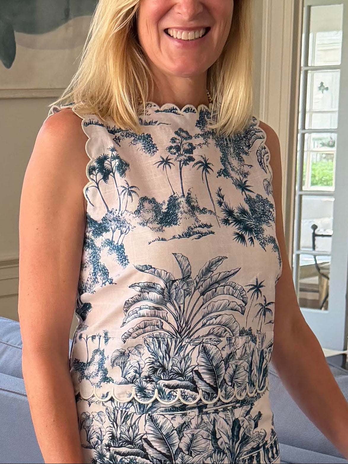 SCALLOP TOP | BLUE TOILE