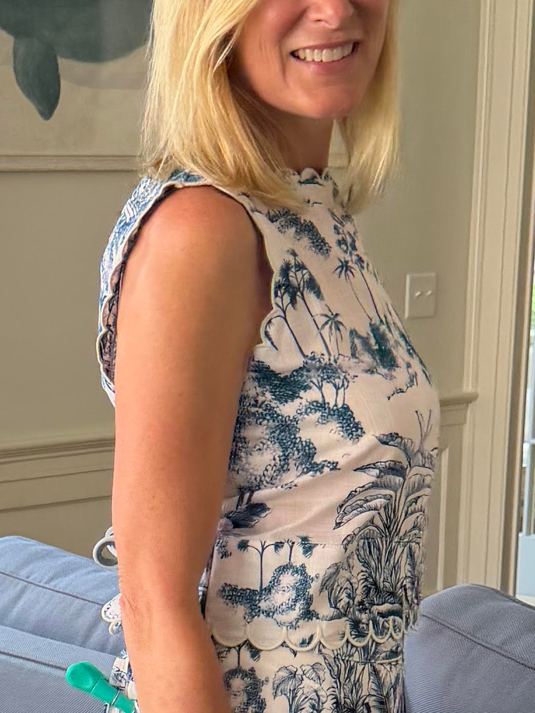 SCALLOP TOP | BLUE TOILE