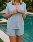 ELSIE SHORTIE PAJAMAS | PERIWINKLE