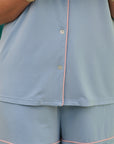ELSIE SHORTIE PAJAMAS | PERIWINKLE