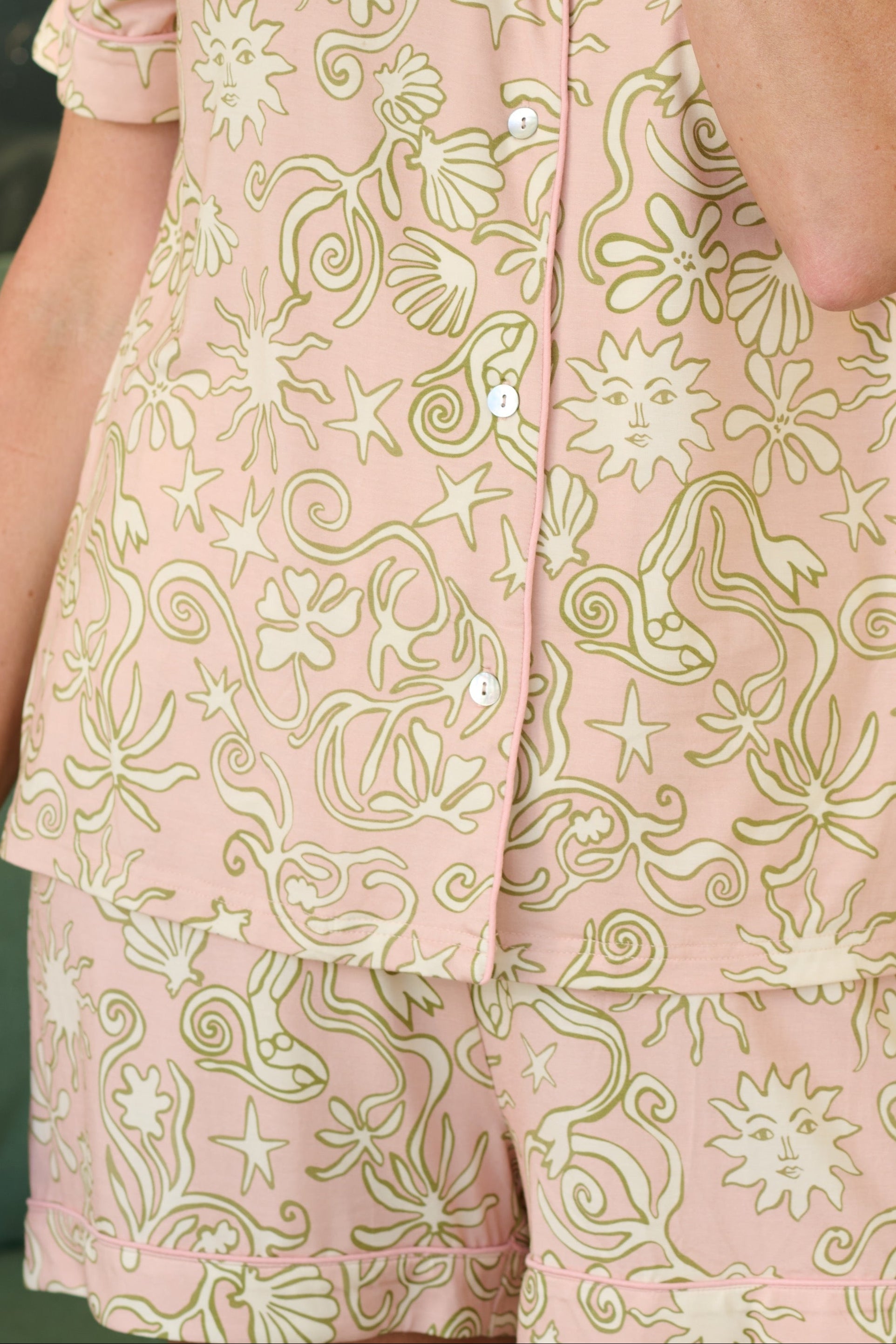 ELSIE SHORTIE PAJAMAS | SANIBEL SUNBURST