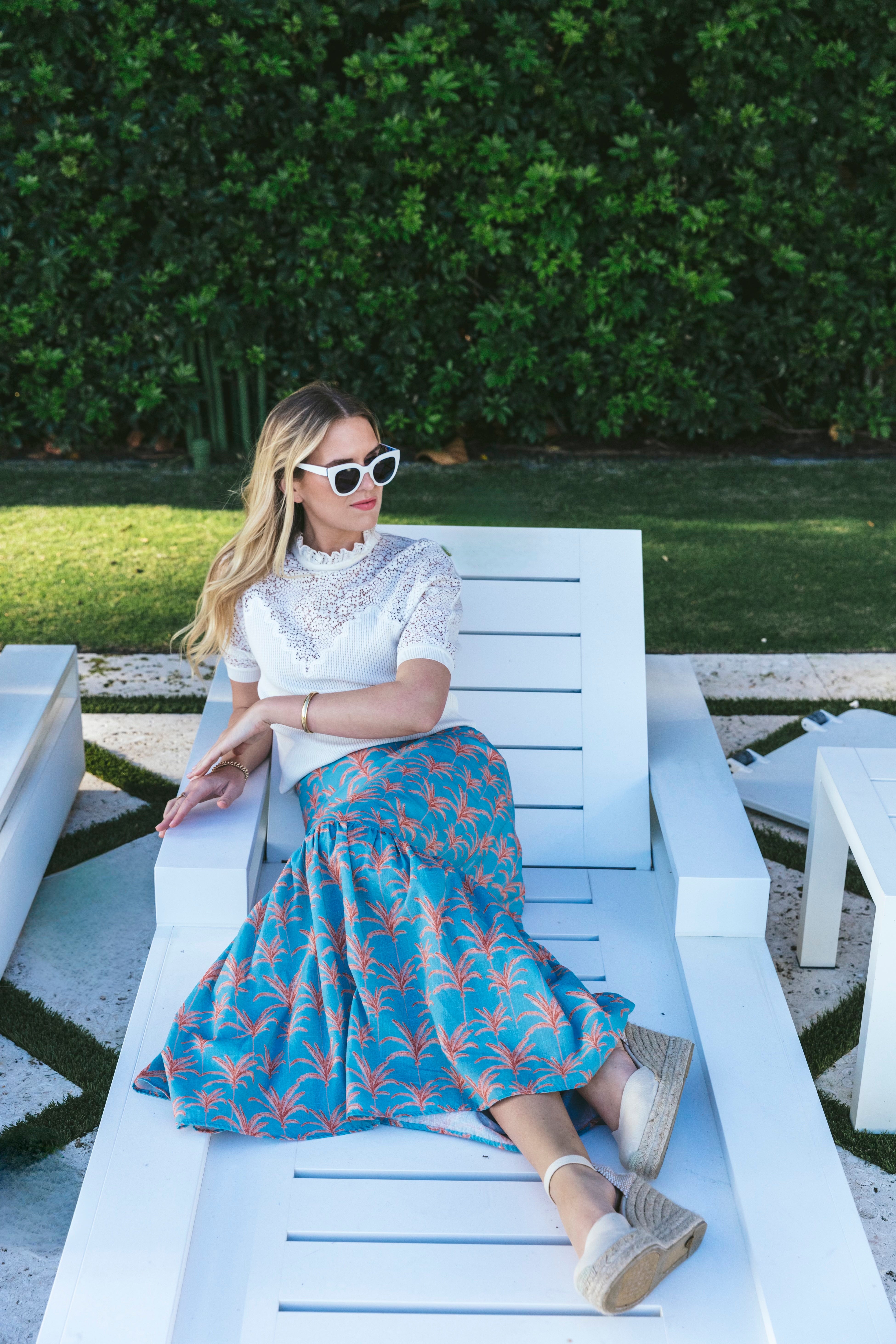 LIZZIE LINEN SKIRT | CALLISTA PALM