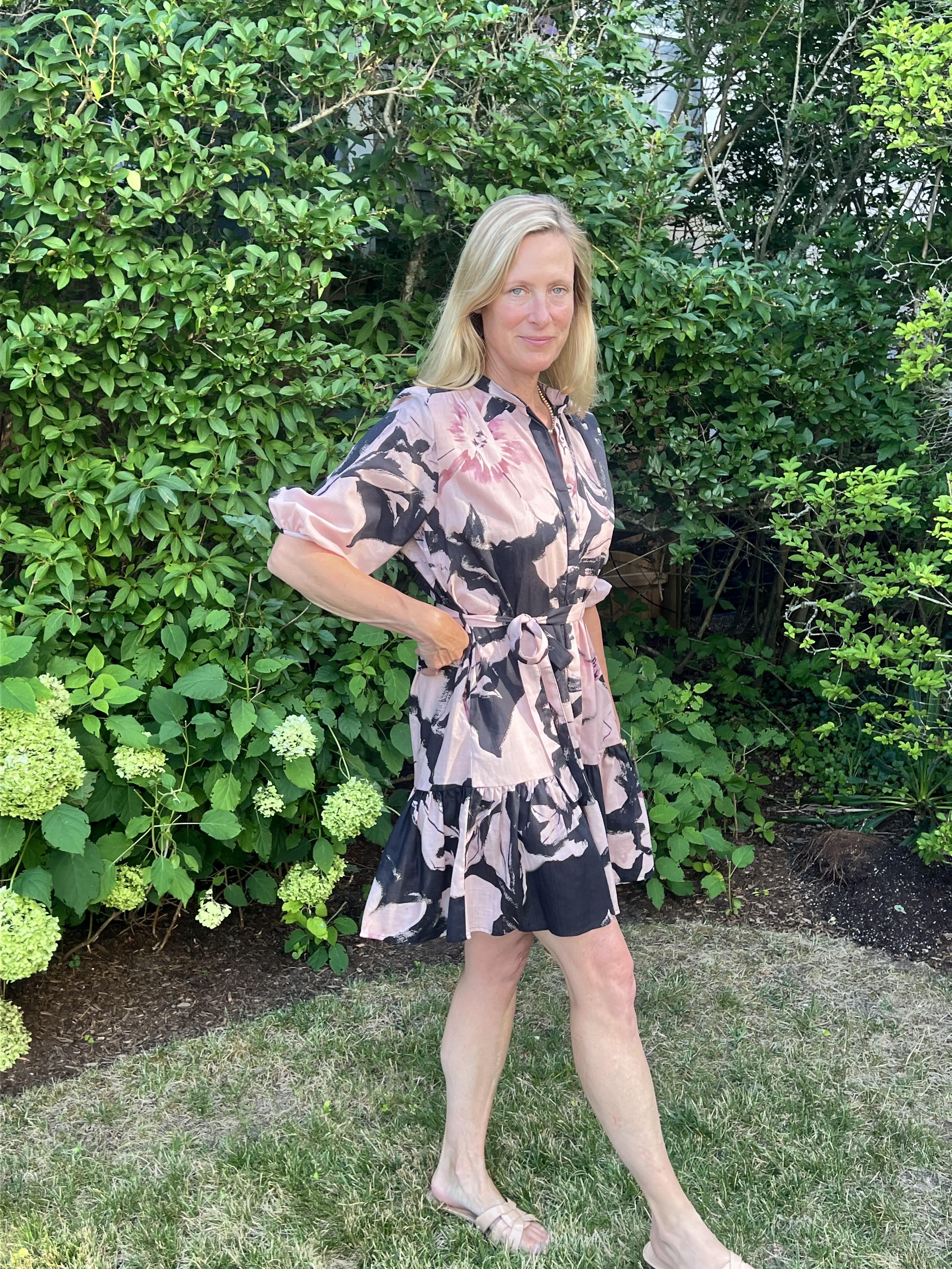 CECELIA DRESS | BLACK PAPER FLOWER