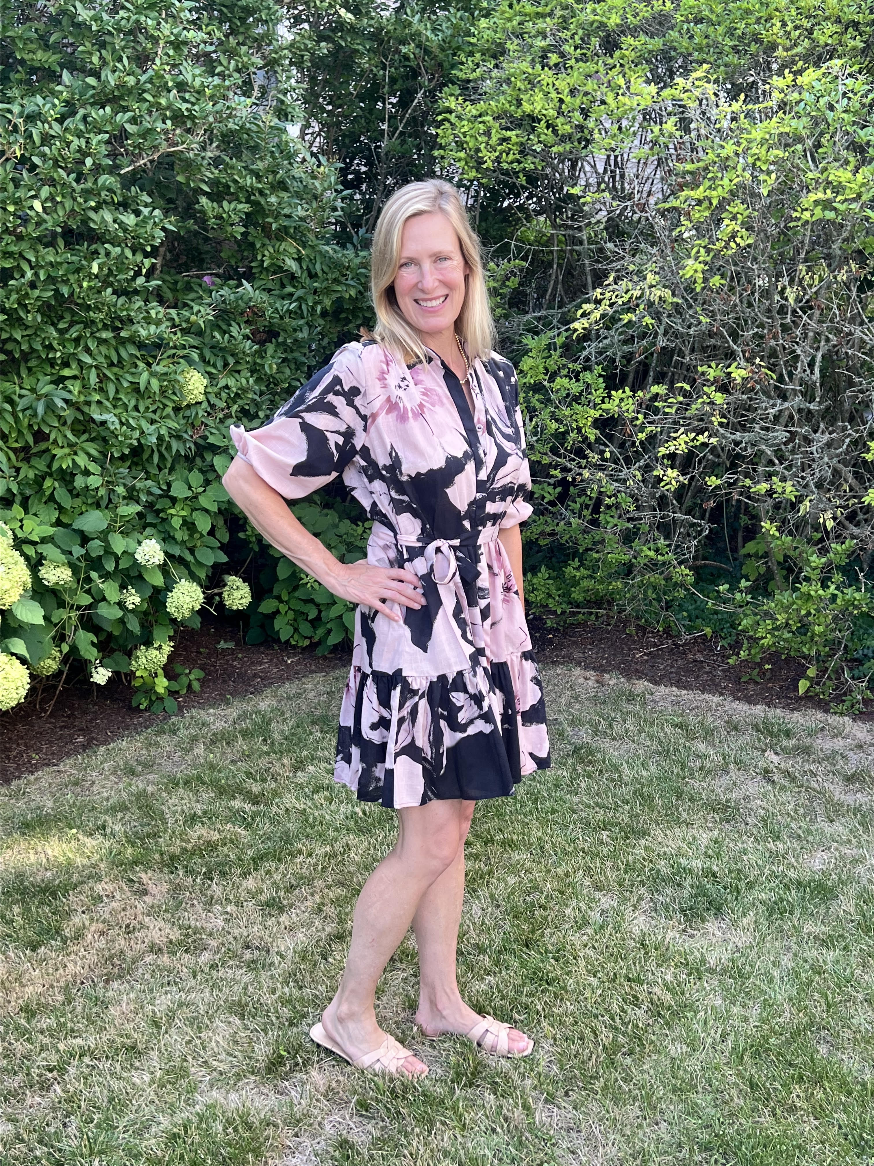 CECELIA DRESS | BLACK PAPER FLOWER