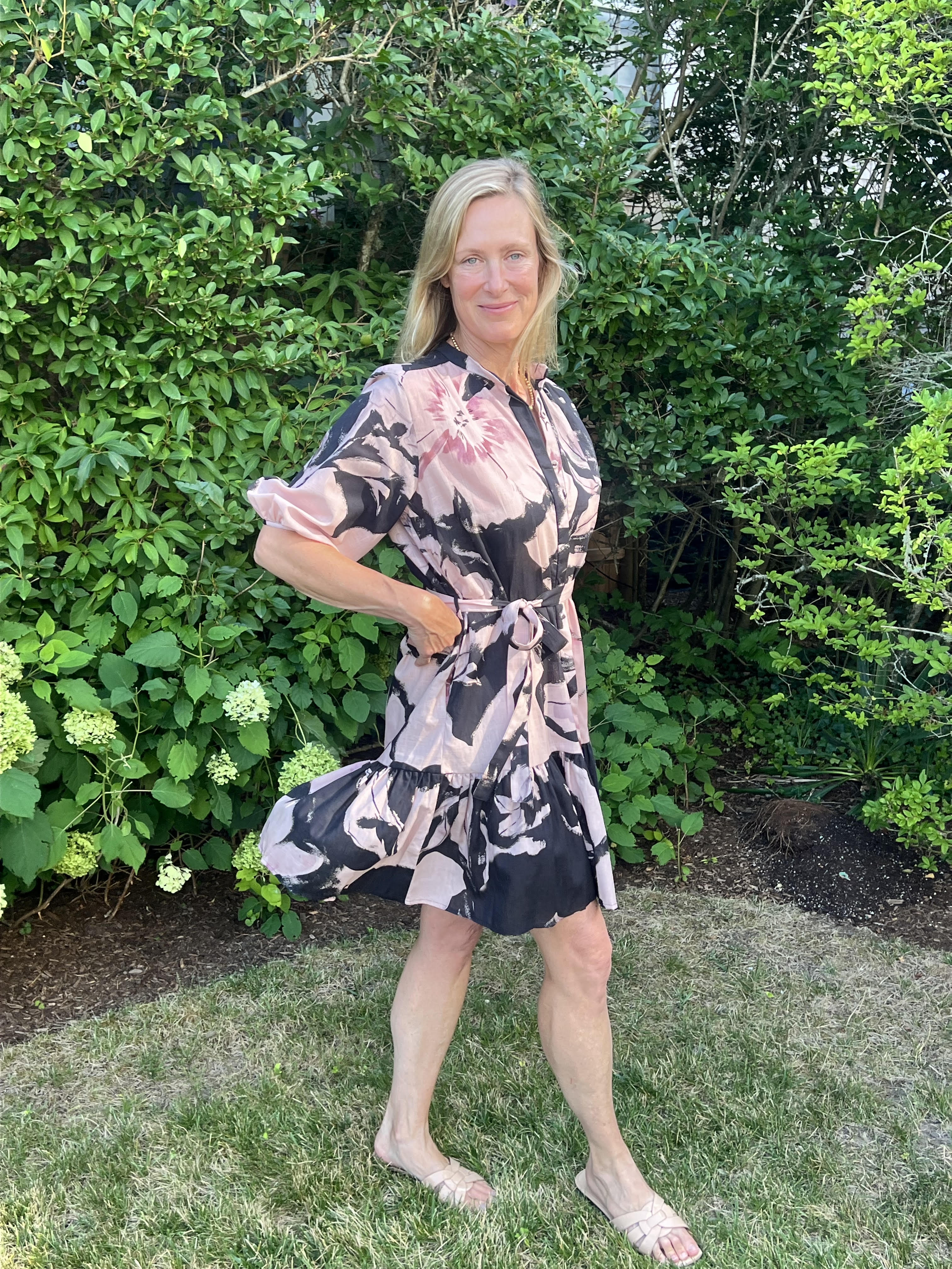 CECELIA DRESS | BLACK PAPER FLOWER