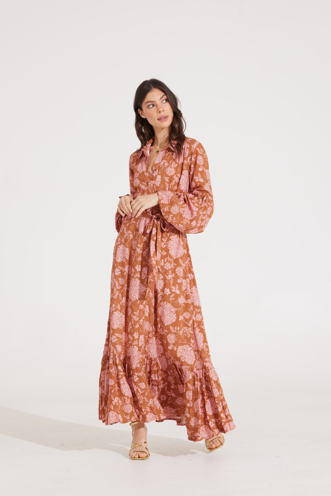 RAYNA DRESS | FLORIANA CARAMEL