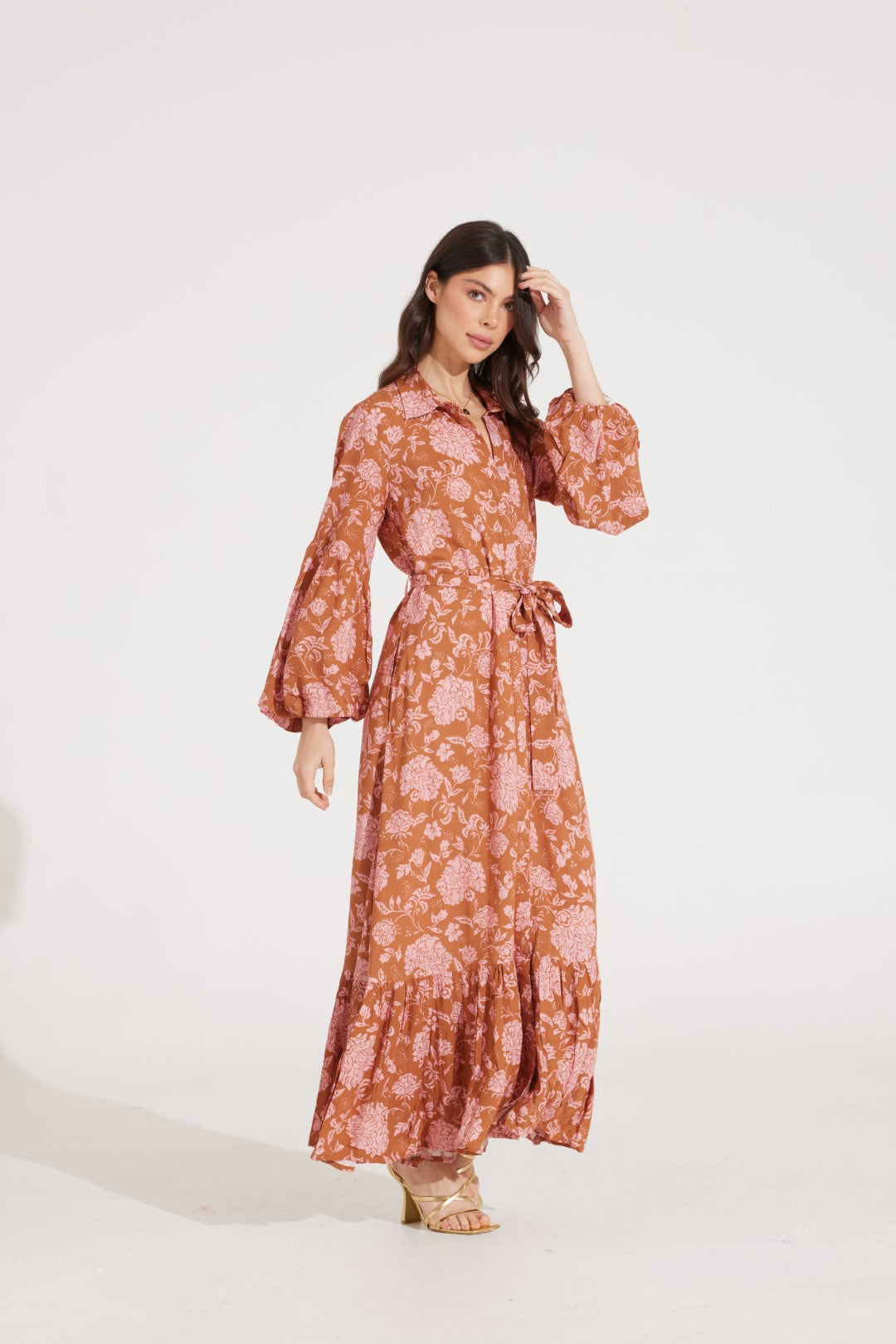 RAYNA DRESS | FLORIANA CARAMEL