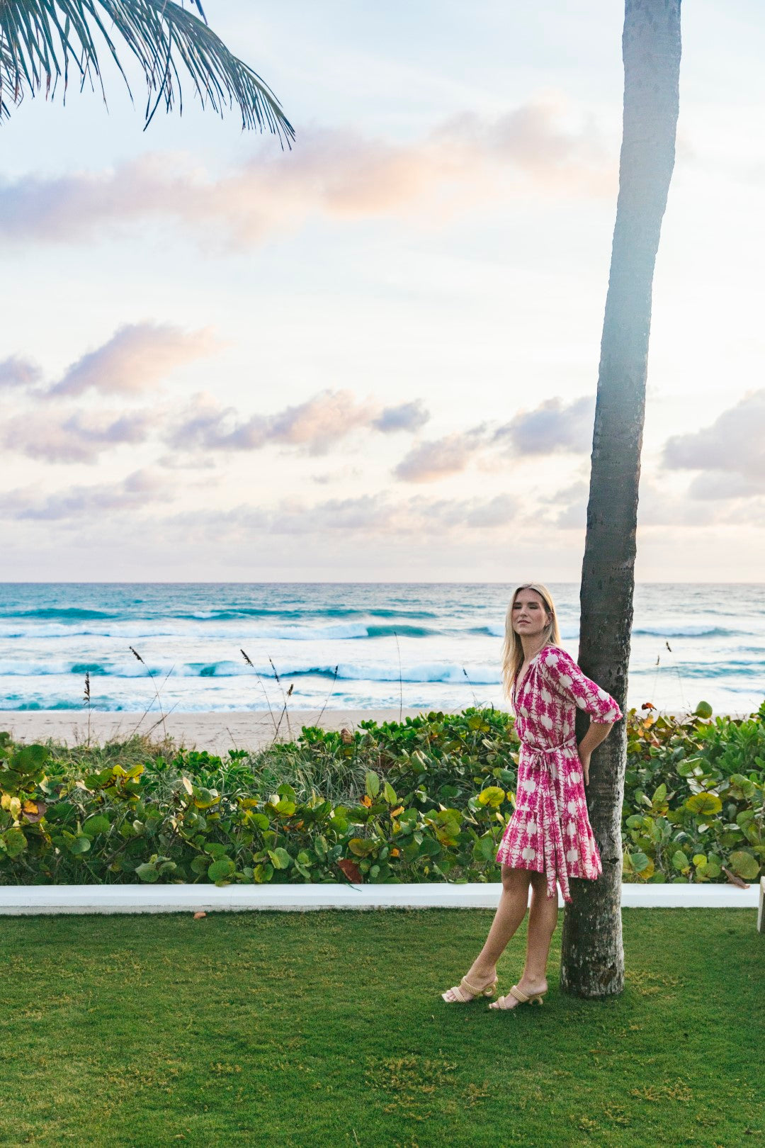 KENDALL DRESS | TRELLIS FUSCHIA